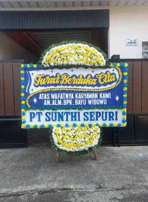 Papan Bunga Duka di Pondok Aren