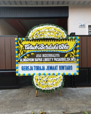 Papan Bunga Duka di Pondok Aren